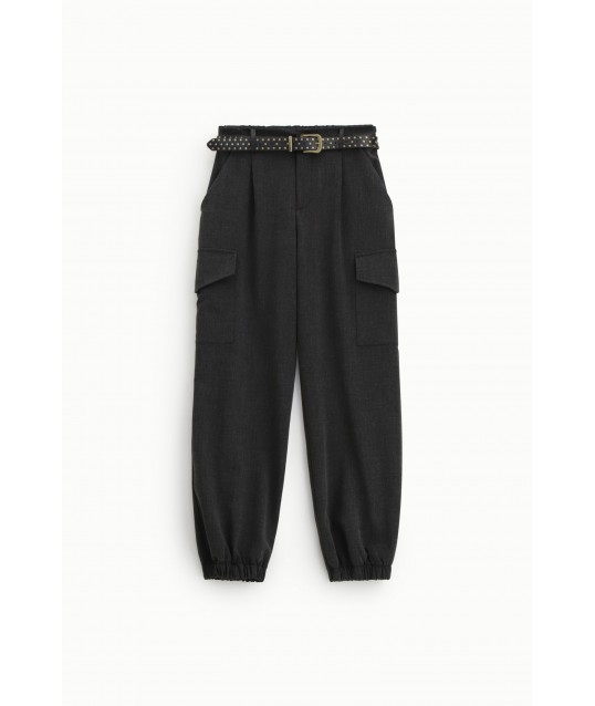 Pantalon de jogging taille haute avec poches cargo Dixie