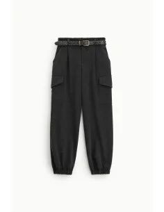 Pantaloni Jogging Vita Alta Con Tasche Cargo Dixie 2