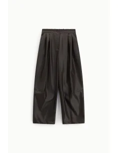 Wide-leg Palazzo Trousers with Pleats and a Dixie Fastening