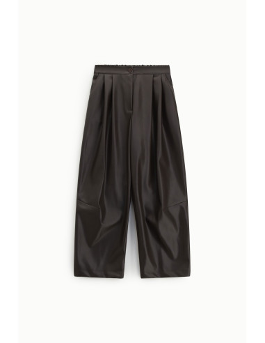 Pantalon palazzo ample avec pinces et fermeture Dixie