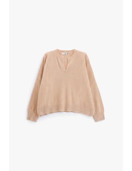 Maglione Over Con Scollo A V E Spacchetto Please