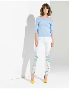 Denim Con Applicazioni Fracomina