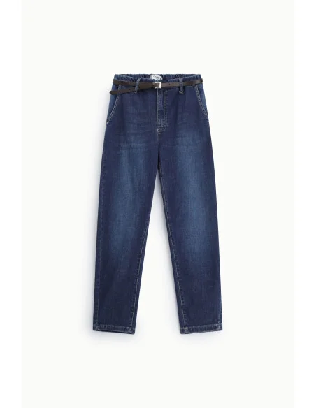 Jean fuselé avec ceinture élastiquée Please