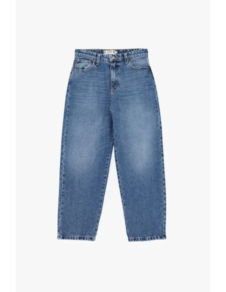 High-Waisted Balloon-Silhouette Jeans – Please