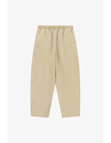 Cropped Trousers with an Elasticated Waist and Pockets – Please