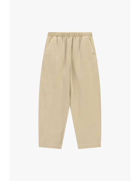 Cropped Trousers with an Elasticated Waist and Pockets – Please