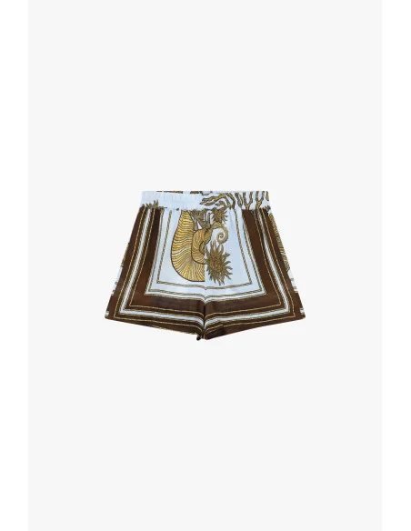 Shorts Hot Pants Fantasia Con Elastico In Vita Dixie