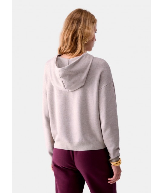Pull jacquard à capuche Liu Jo
