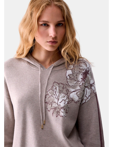 Maglia Jacquard Con Cappuccio liu Jo