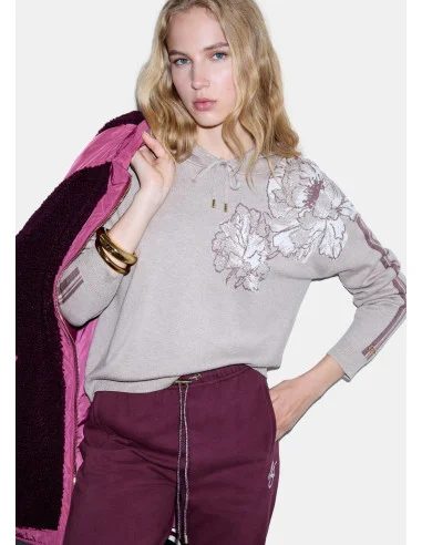 Maglia Jacquard Con Cappuccio liu Jo