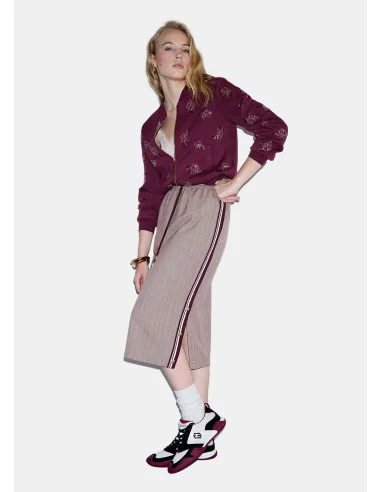 Liu Jo Midi Skirt with Side Stripe