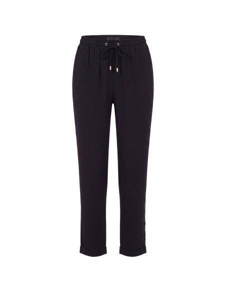 Liu Jo Trousers with Sequinned Trim - Vestiti Firmati Life Smiles