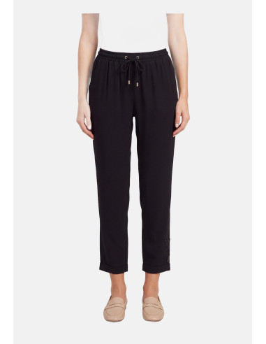 Liu Jo Trousers with Sequinned Trim - Vestiti Firmati Life Smiles