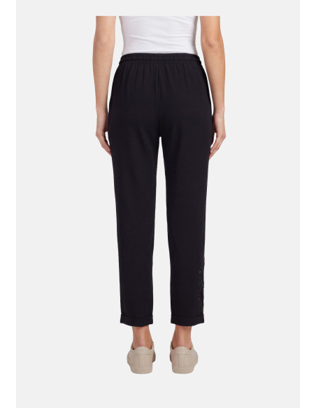Liu Jo Trousers with Sequinned Trim - Vestiti Firmati Life Smiles