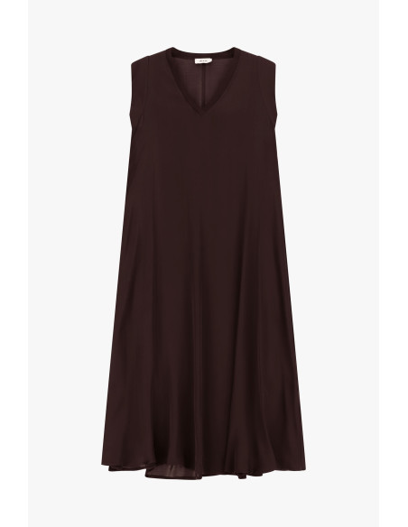 Abito Midi Svasato Senza Maniche Con Scollo A V Dixie