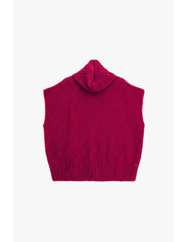 Maglione Smanicato Turtleneck Fit Morbido Dixie