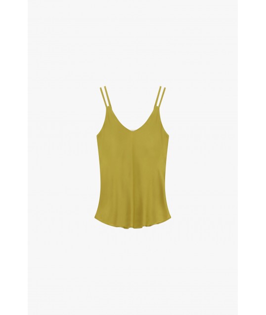 Top Spalline Doppie E Scollo A V Leggero Dixie