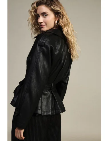 Trench-coat court avec ceinture et revers « Dixie »