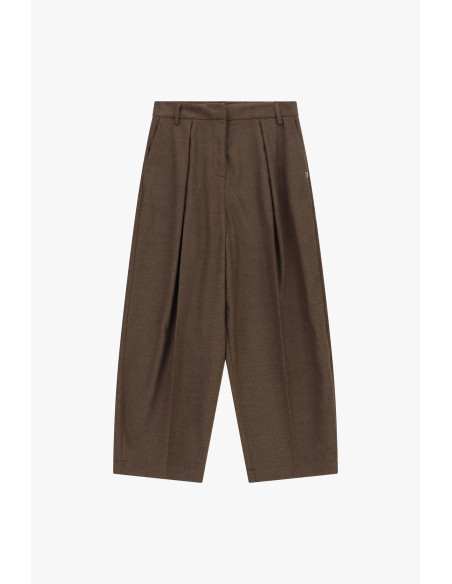 Pantalon palazzo taille haute à pinces, s'il vous plaît