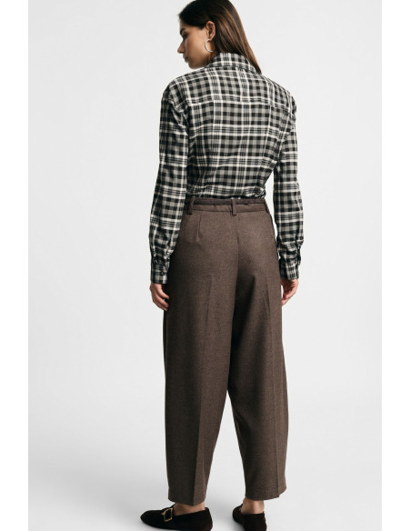Pantalon palazzo taille haute à pinces, s'il vous plaît