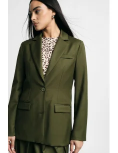 Blazer with Classic Lapel and Flap Pockets Please