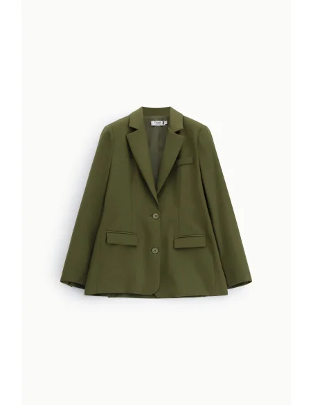Blazer with Classic Lapel and Flap Pockets Please