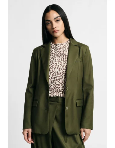 Blazer with Classic Lapel and Flap Pockets Please