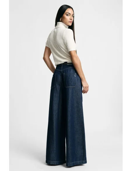 Jeans A Gamba Larga Con Cinque Tasche Please