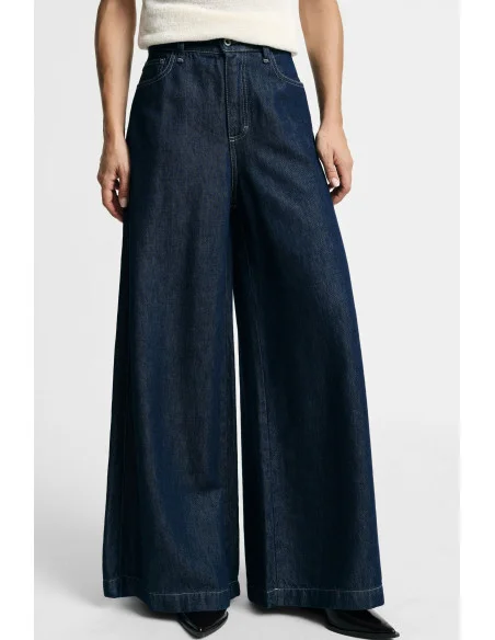 Jeans A Gamba Larga Con Cinque Tasche Please