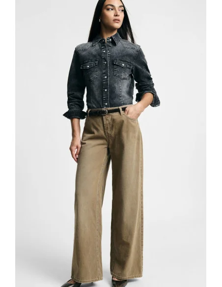 Pantalon palazzo taille normale à cinq poches Please