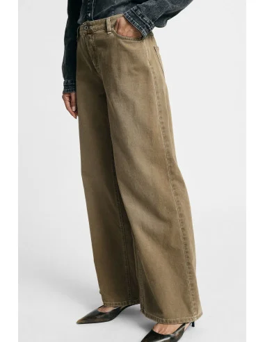 Pantaloni Palazzo Vita Regular Con Cinque Tasche Please