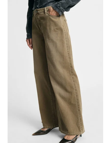Pantaloni Palazzo Vita Regular Con Cinque Tasche Please