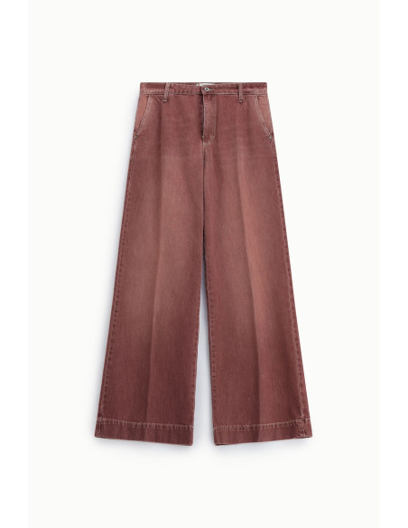 Wide-Leg Jeans with Button Closure Please