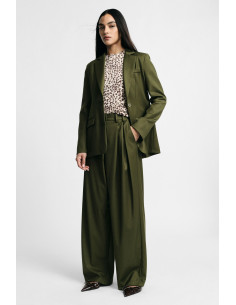 Pantaloni Palazzo Vita Alta Con Pinces Please