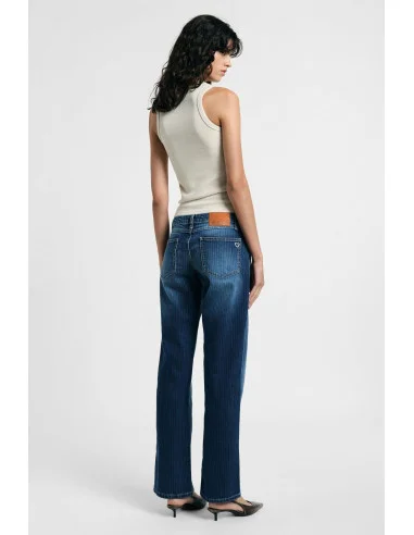 Jeans A Gamba Larga Con Effetto Slavato Please