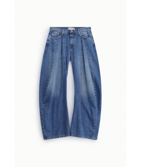 Jeans à jambes larges avec pinces sur le devant, s'il vous plaît