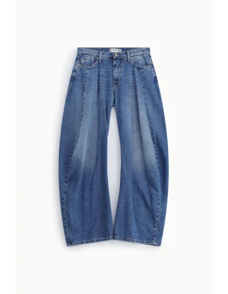 Wide-Leg Jeans with Front Pleats Please