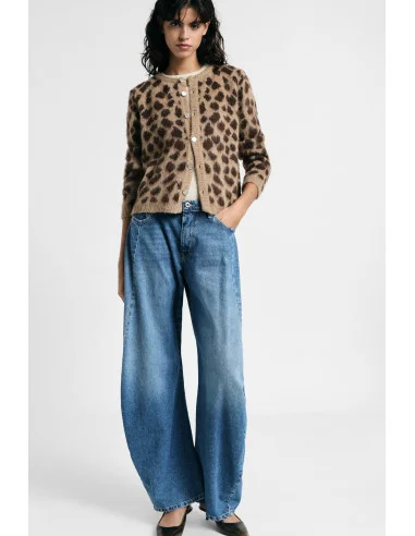 Jeans A Gamba Larga Con Pince Frontali Please