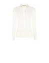 Chemise cintrée et moulante en coton avec boutons dissimulés « Rinascimento »