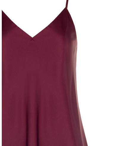 Top Fluido In Raso Con Doppio Scollo A V Rinascimento