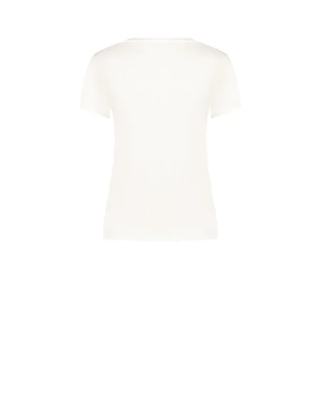 Regular-fit T-shirt in a cotton blend with a leopard print and Rinascimento-style rhinestones