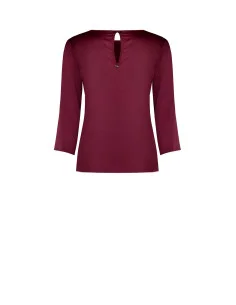 Blouse fluide à manches 3/4 en satin « Rinascimento » 2