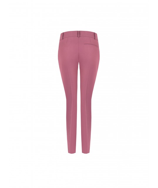 Pantalon droit en tissu technique avec bouton arborant le logo Rinascimento