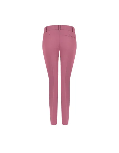 Pantalon droit en tissu technique avec bouton arborant le logo Rinascimento
