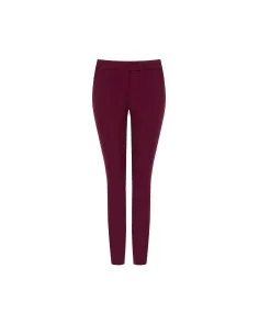 Skinny Trousers in Scuba Crepe with a Matching Button by Rinascimento