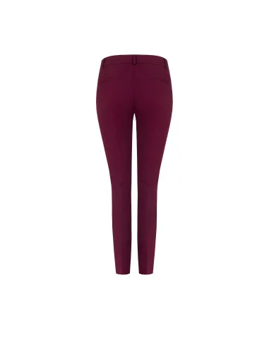 Pantaloni Skinny In Scuba Crepe Con Bottone Coordinato Rinascimento