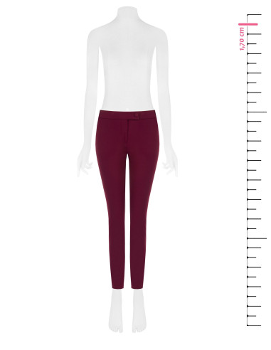 Pantaloni Skinny In Scuba Crepe Con Bottone Coordinato Rinascimento