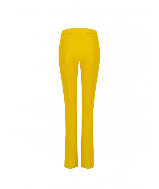 Pantaloni A Sigaretta In Tessuto Tecnico Con Zip Laterale Rinascimento