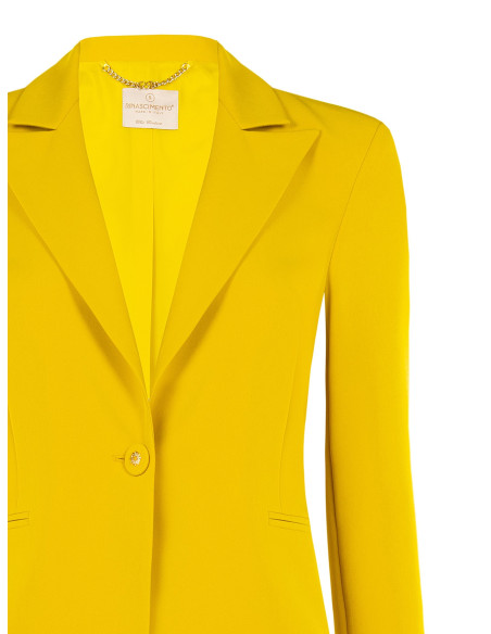 Veste blazer cintrée en tissu technique « Rinascimento »