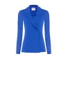 Giacca Blazer Sfiancata In Scuba Crepe Con Bottoni Coordinati Rinascimento